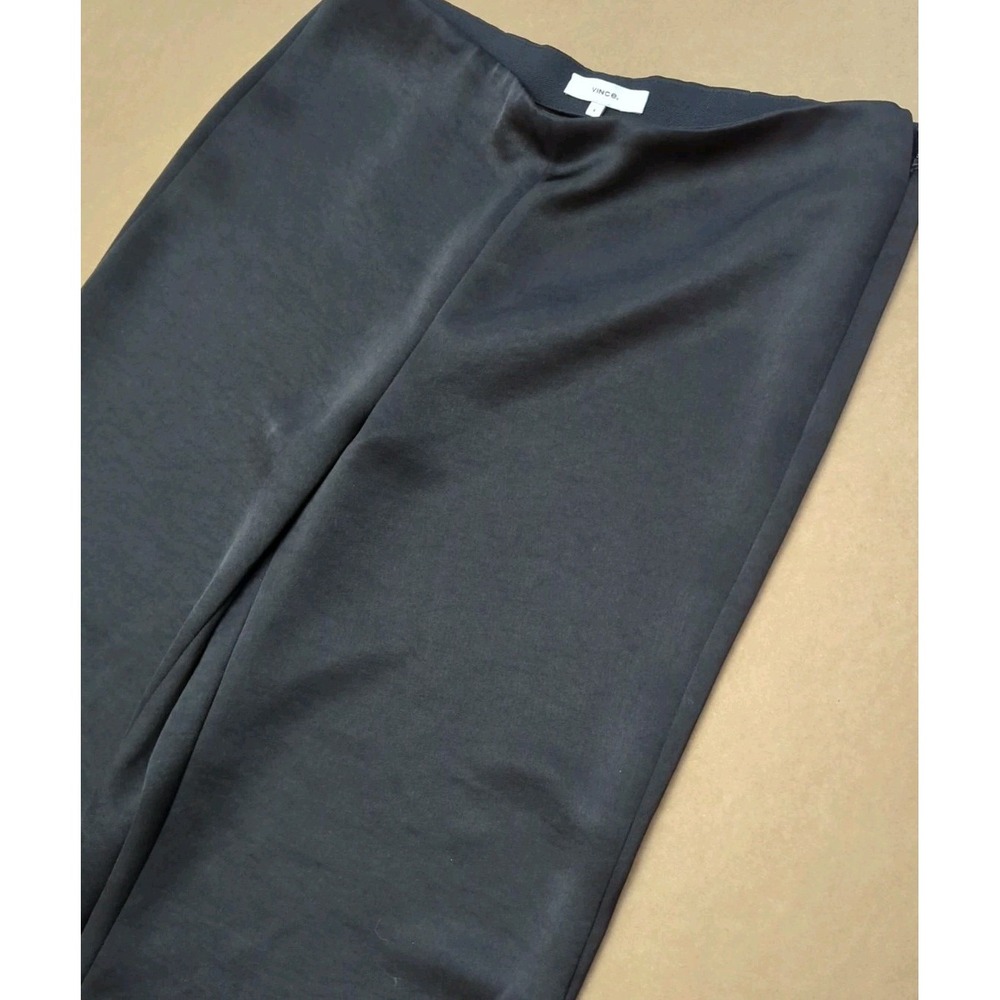 Vince Wide Leg Trouser Side Zip Classic Crepe Work Pants Sz 6 27" Inseam - Picture 6 of 8